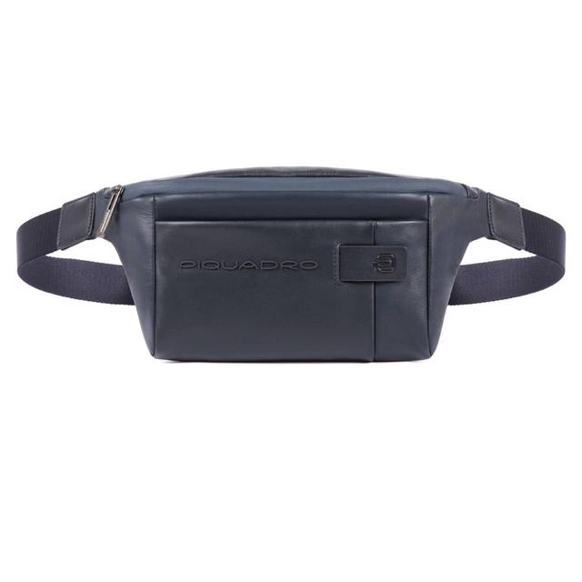 حقيبة خصر للرجال جلد أزرق PIQUADRO URBAN MEN’S BUM BAG - SW1hZ2U6MTU2NDc4NA==