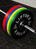 طارات اوزان حديد قرصية 5 كجم للمنافسات باللون الاسود من ليفتديكس Liftdex - Polyurethane Competition Plate, 1 Piece Weight 5 Kg