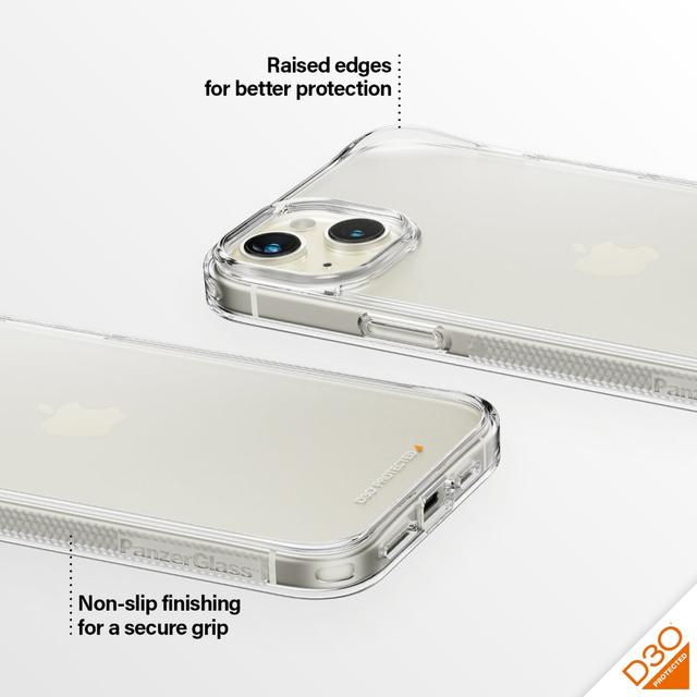 PanzerGlass BioBased HardCase w/ D3O for Apple iPhone 15 Plus 2023 6.7" Clear - SW1hZ2U6MTU5MDU2Ng==