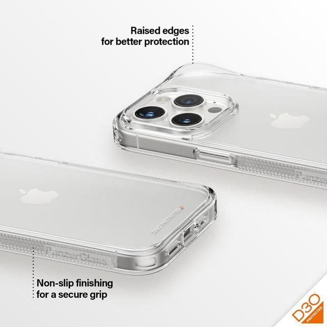 PanzerGlass BioBased HardCase w/ D3O for Apple iPhone 15 Pro 2023 6.1" Clear - SW1hZ2U6MTU5MDU3NQ==