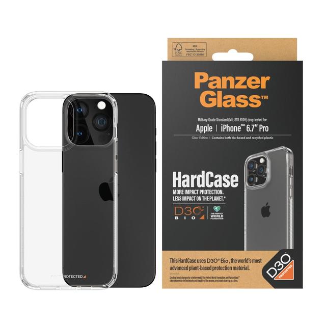 PanzerGlass BioBased HardCase w/ D3O for Apple iPhone 15 Pro Max 2023 6.7" Clear - SW1hZ2U6MTU5MDU1NQ==