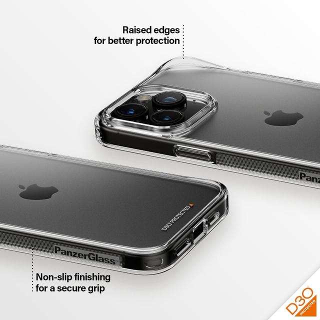 PanzerGlass BioBased HardCase w/ D3O for Apple iPhone 15 Pro Max 2023 6.7" Clear - SW1hZ2U6MTU5MDU1Nw==