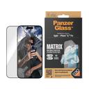 PanzerGlass MATRIX w/ D3O Screen Protector for Apple iPhone 15 Pro Max 2023 6.7" Clear w/ Black Frame - SW1hZ2U6MTU5MDQyOQ==