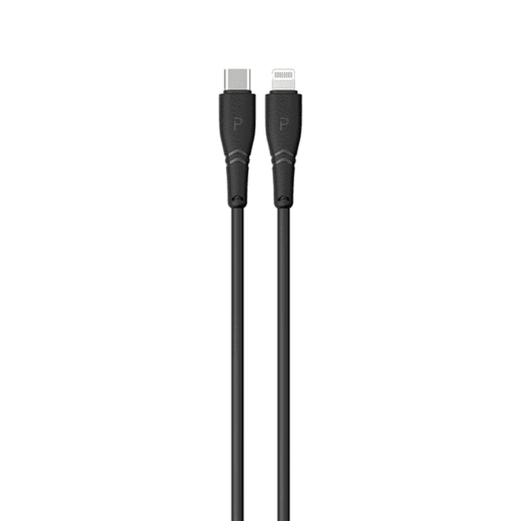 Pawa PVC USB-C to Lightning Cable 20W 1.2M - Black