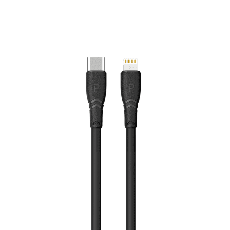 Pawa PVC USB-C to Lightning Cable 20W 2M - Black