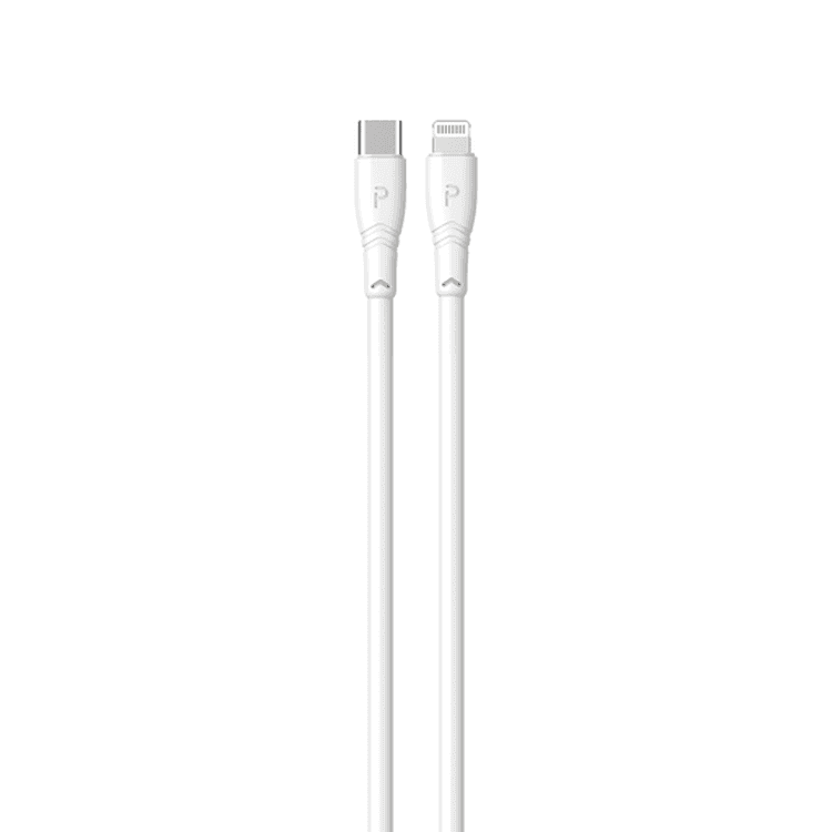 Pawa PVC USB-C to Lightning Cable 20W 2M - White