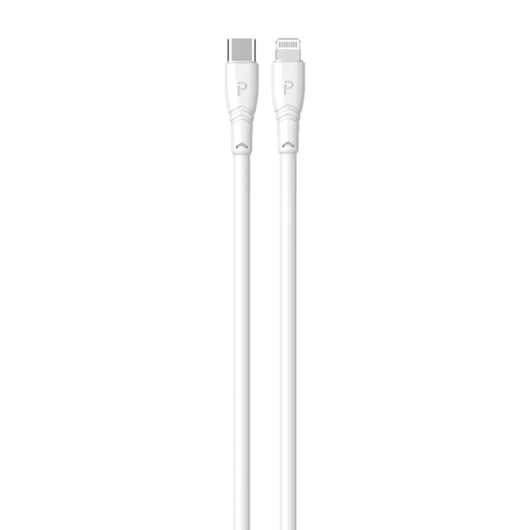 Pawa PVC USB-C to Lightning Cable 2.4A 3M - White