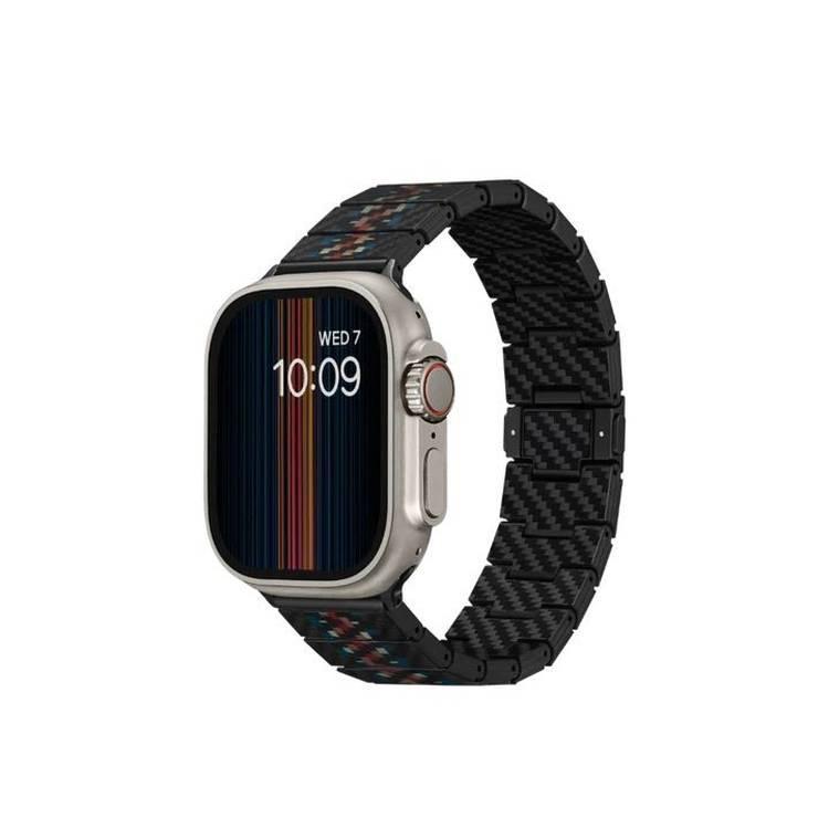 سوار ابل واتش 49/45/44/42/38/40/41 ملم لون أسود من بيتاكا Pitaka Carbon Fiber Watch Band