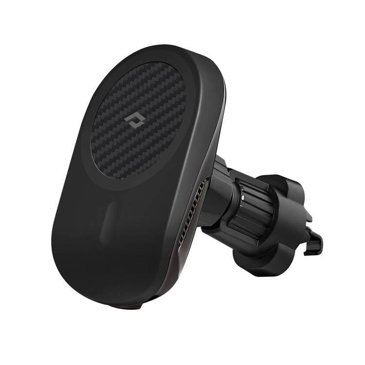 شاحن لاسلكي للسيارة ستاند مغناطيسي لون أسود من بيتاكا Pitaka MagEZ Car Mount Pro With Vent