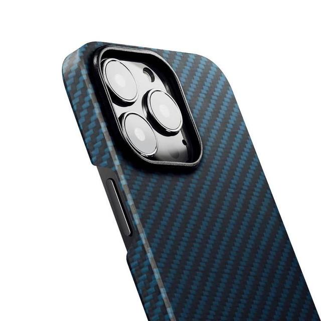 كفر ابل 13 برو ماكس مغناطيسي يدعم ماغ سيف لون أسود وأزرق من بيتاكا Pitaka Case 2 For iPhone 13 Pro Max - SW1hZ2U6MTYxNTM4OA==