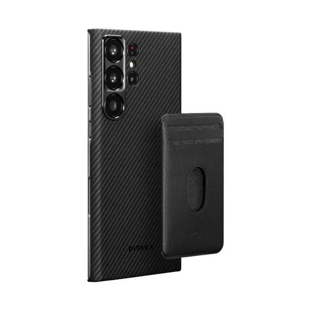 Pitaka MagEZ Case for Samsung Galaxy S23 Ultra - Black/Grey Twill - SW1hZ2U6MTYxNTMyMQ==