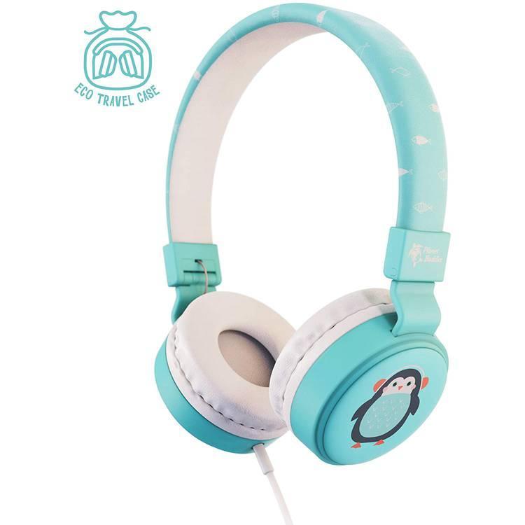 Planet Buddies Penguin Wired Headphones - Blue