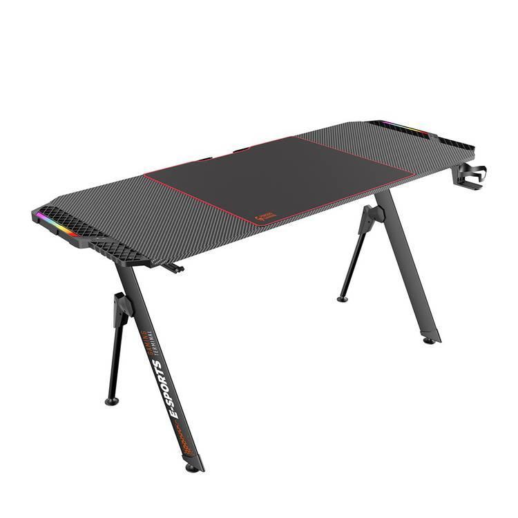 طاولة قيمنق بورودو بإضاءة ار جي بي Porodo Gaming E-Sports RGB Desk