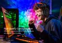 سماعة قيمنق مريحة أثناء الإستخدام أسود بورودو Porodo Gaming PC RGB ENC Gaming Headphones - SW1hZ2U6MTYxNDUyOA==