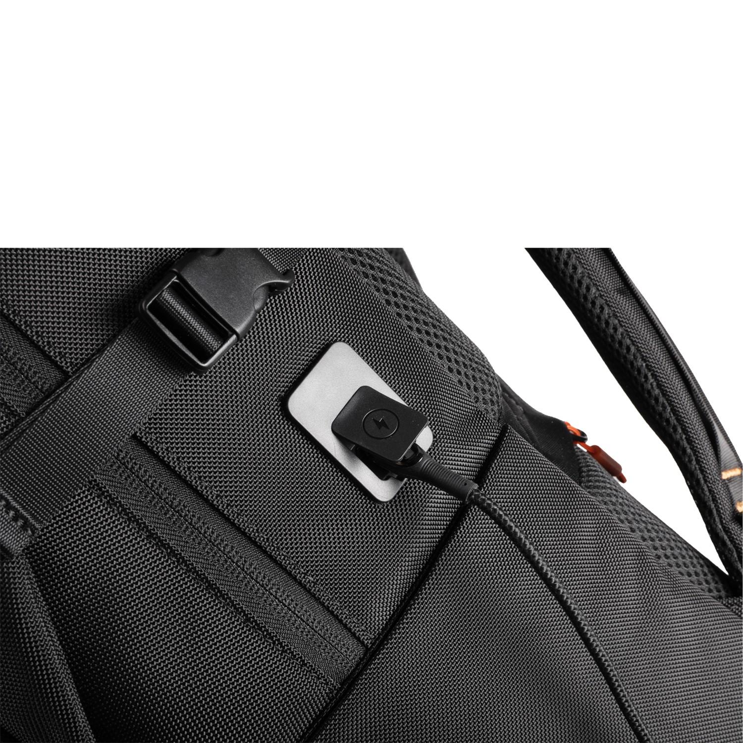 Porodo Gaming PU Laptop Backpack With USB-C Port and PS5 Compartment - Black