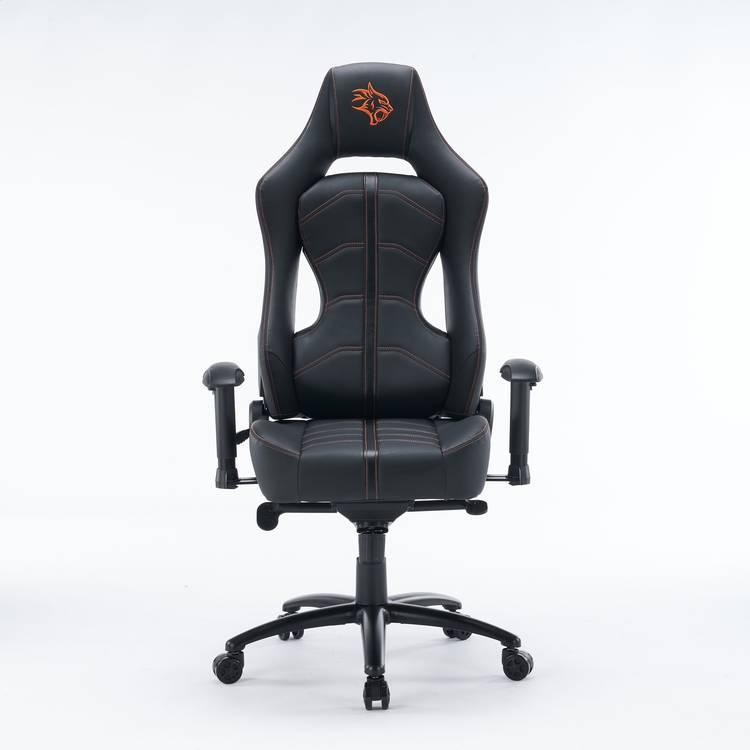 Porodo Gaming Predator Pro Chair Molded Backrest & Seat with 2D Armrest - Black/Orange