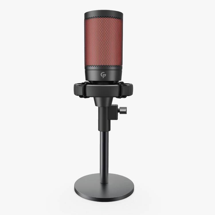 Porodo Gaming Professional RGB Condenser Microphone with Extension Stand - Black