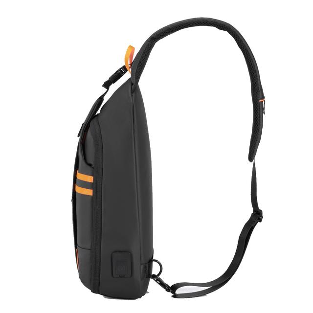 Porodo Gaming Water-Resistant PU Sling Bag With USB-C Port - Black ...