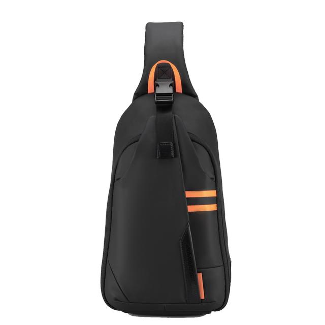 حقيبة لابتوب للكتف بورودو قيمنق أسود Porodo Gaming Water-Resistant PU Sling Bag With USB-C Port - SW1hZ2U6MTYxNDE3OQ==