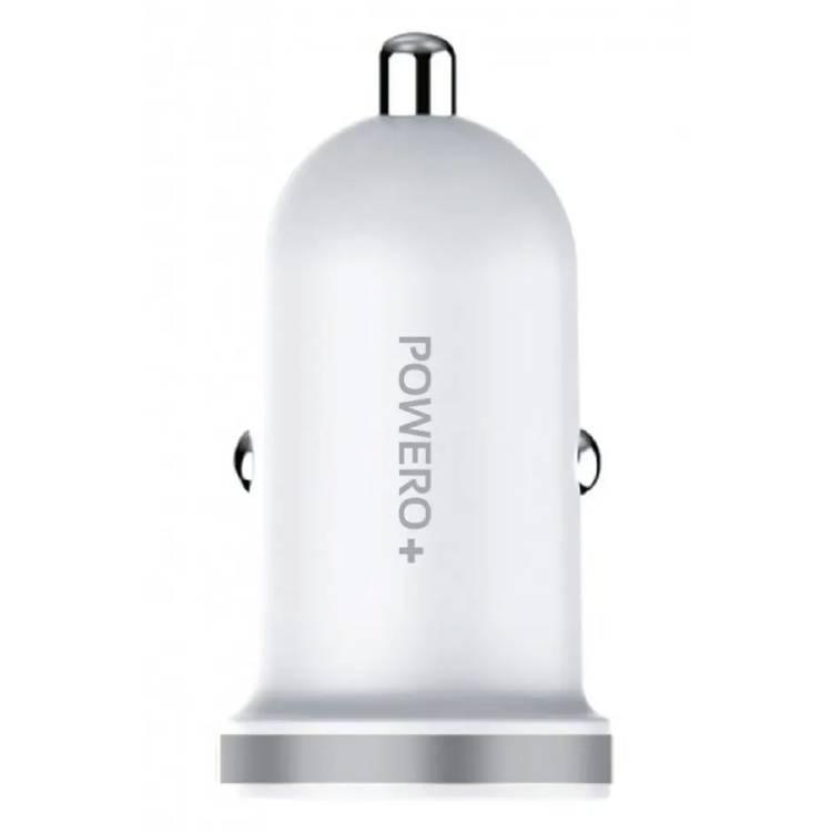 Powero+ 100W Max Power Thunder Car Charger - White