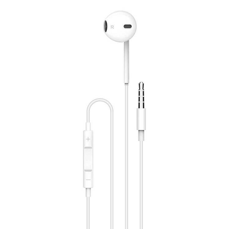 سماعات سلكية ستيريو بمنفذ AUX 3.5 مم لون أبيض من باورو Powero+ Talkie Series Mono Single Earphone x000D