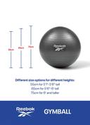 كرة التمارين 55 سم مع مضخة ريبوك Reebok Gymball