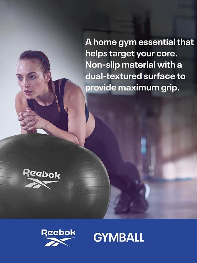كرة التمارين 55 سم مع مضخة ريبوك Reebok Gymball