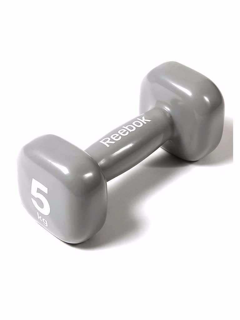 دمبل فردي 5 كجم لون رمادي من ريبوك Reebok Fitness Dumbbell