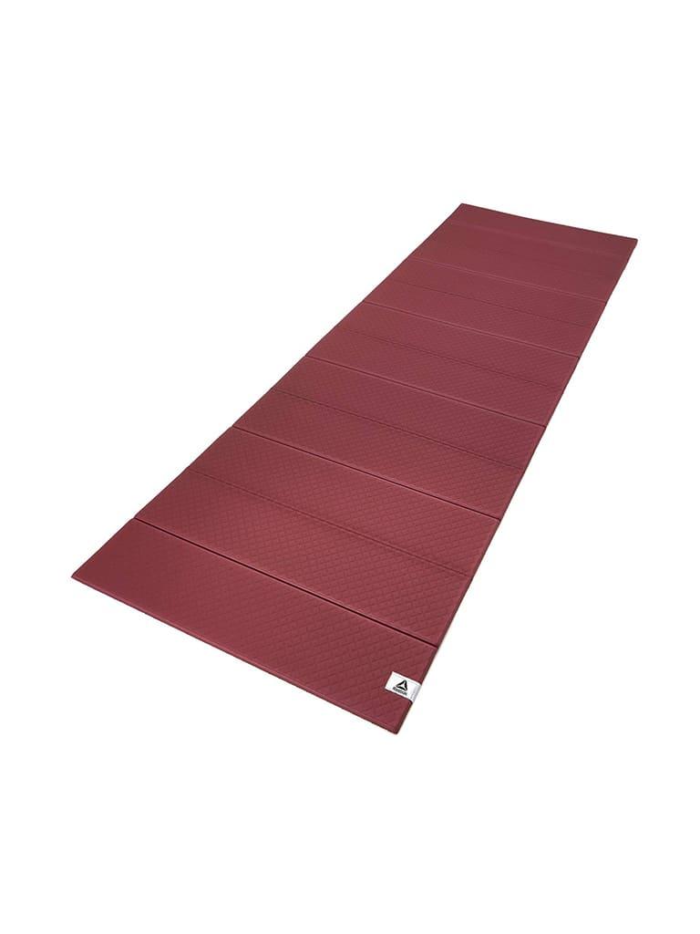 Reebok Fitness 6 mm Folded Yoga Mat Size 6 mm Color Rustic Wine