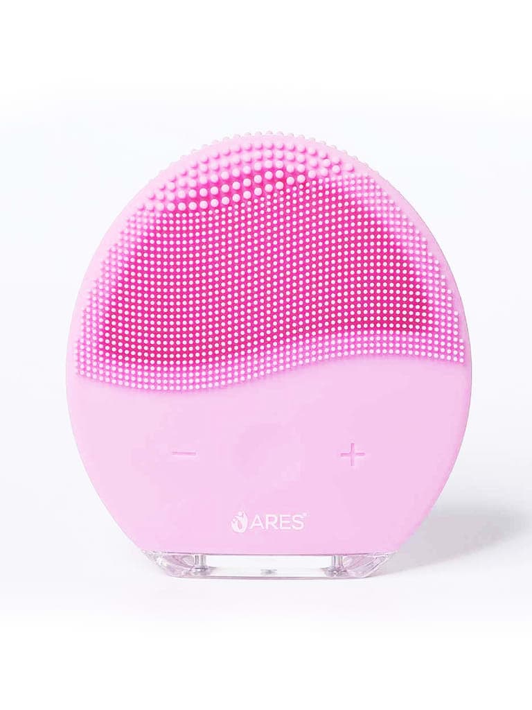 جهاز تنظيف الوجه لاسلكي 700 ملي أمبير وردي آريس   ARES ARES uLuna Facial Cleansing Brush Color Pink