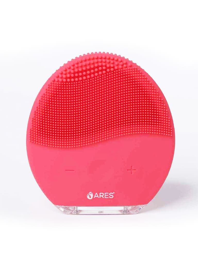 جهاز تنظيف الوجه لاسلكي 700 ملي أمبير أحمر آريس  ARES ARES uLuna Facial Cleansing Brush Color Red