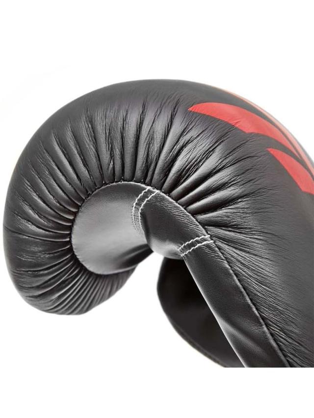 Reebok Fitness Leather Boxing Glove - Black/Red Size 12 Oz - SW1hZ2U6MTU0NTQzNA==