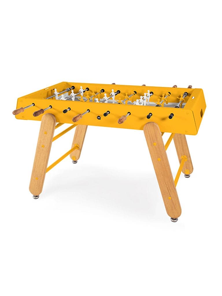 فرفيرة بقاعدة أرجل مصنوعة من الخشب أصفر آر إس برشلونة RS Barcelona Foosball Table Indoor