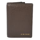 محفظة رجالية جلدية آر تي اس ومحفظة بطاقات الاعمال من كروس لون بني RTC MEN BUSINESS CARD CASE OAK BROWN