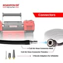 منفاخ اطارات 300 لتر في الدقيقة لون أسود من رود باور Roadpower Air Compressor