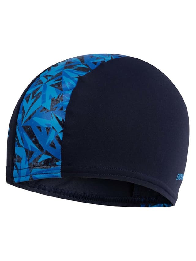 قبعة سباحة متعددة الألوان من سبيدو SPEEDO Boom Endurance + Swimming Cap Color Hyper True Navy/Pool/Blueflame - 304941