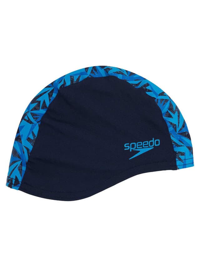 قبعة سباحة متعددة الألوان من سبيدو SPEEDO Boom Endurance + Swimming Cap Color Hyper True Navy/Pool/Blueflame - 704662