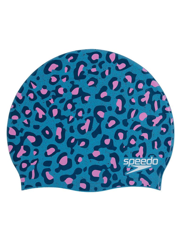 قبعة السباحة بطبعات أزرق سبيدو SPEEDO Printed Recycled Swimming Cap