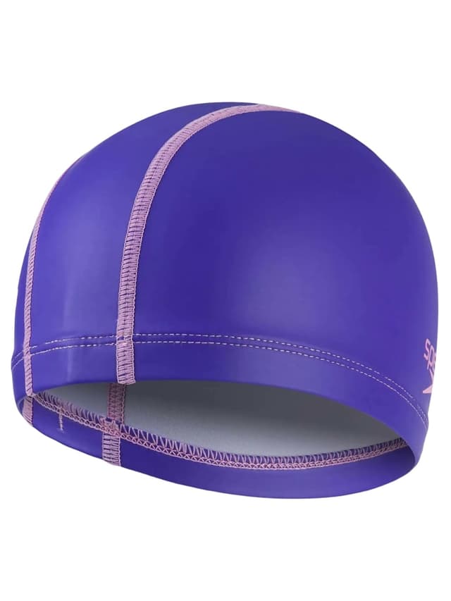 غطاء شعر للسباحة باللون الوردي من سبيدو SPEEDO Junior Long Hair Pace Cap - Purple/Pink - 304940