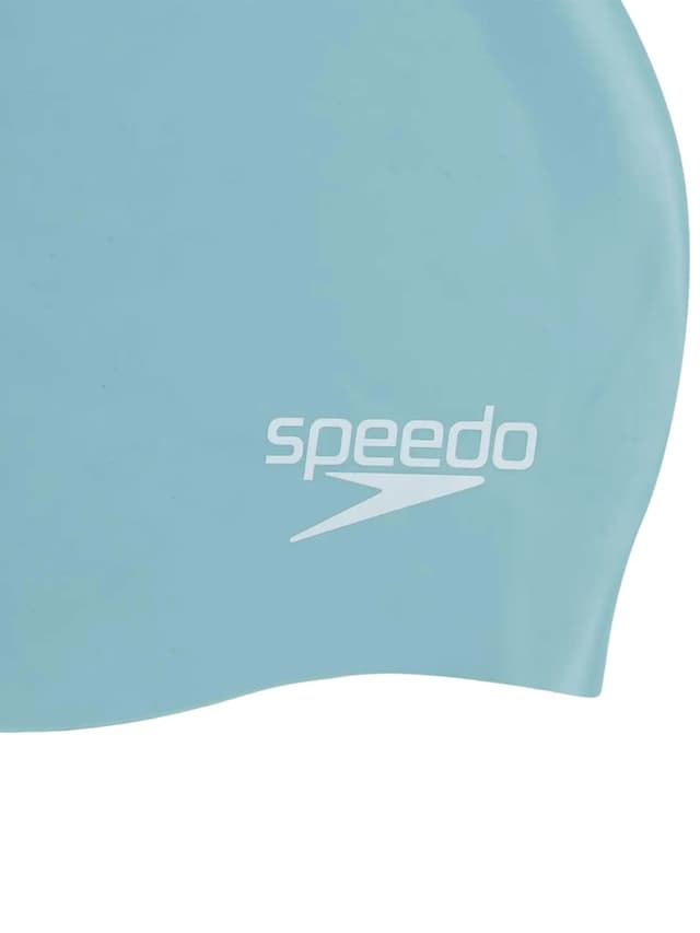 غطاء رأس للسباحة للبالغين مصنوع من السيليكون باللون الرمادي من سبيدو SPEEDO Adult Plain Moulded Silicone Cap Color Sage