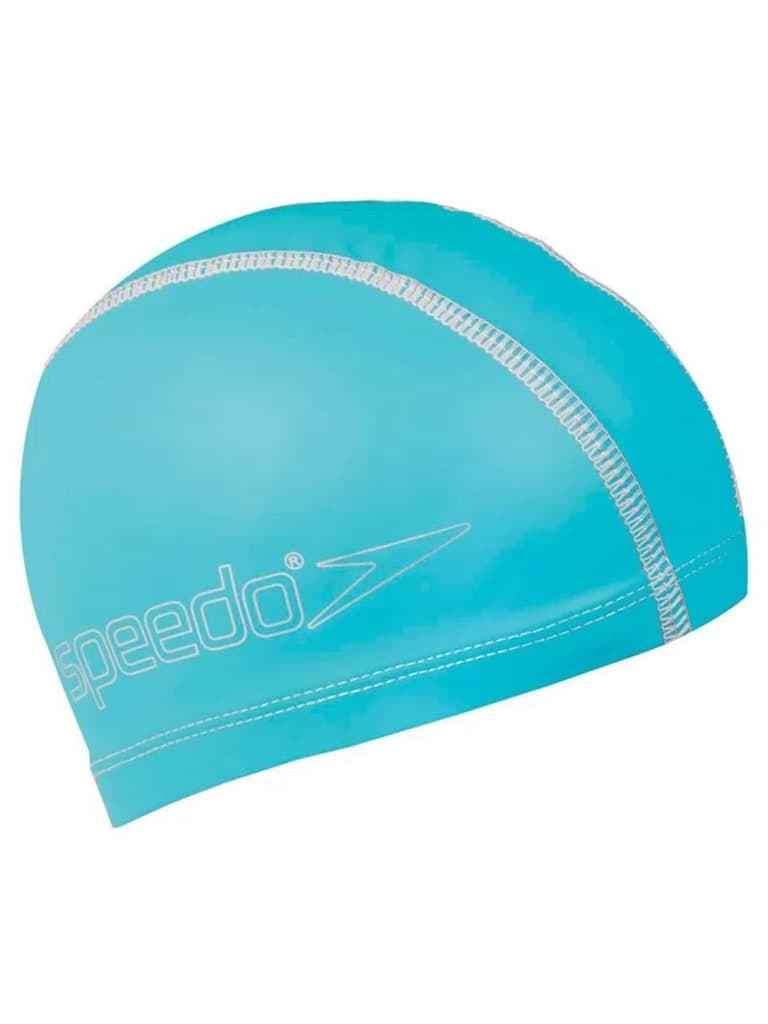 قبعة السباحة  سيليكون أزرق فاتح مقاس واحد سبيدو  SPEEDO Junior Pace Swimming Cap Color Light Blue