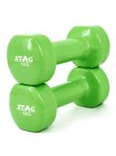 طقم دنابل 1 كجم عدد 2 لون أخضر من ستيج Stag vinly Dumbbell - SW1hZ2U6MTUyNTM3MQ==