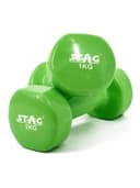 طقم دنابل 1 كجم عدد 2 لون أخضر من ستيج Stag vinly Dumbbell - SW1hZ2U6MTUyNTM3Mw==