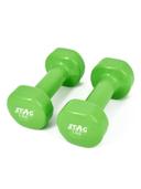 طقم دنابل 1 كجم عدد 2 لون أخضر من ستيج Stag vinly Dumbbell - SW1hZ2U6MTUyNTM3NQ==