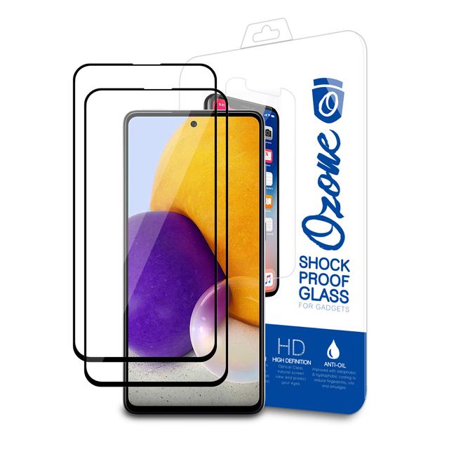 شاشة حماية زجاجية لجوال سامسونغ جالاكسي آي 52 5 جي اطار أسود عدد اثنان من او اوزون O Ozone HD Glass Protector Compatible for Samsung Galaxy A52 5G - SW1hZ2U6MTU5NzI5Ng==