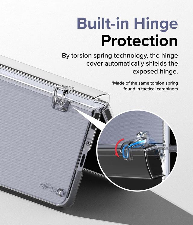 Ringke Slim Hinge Series Hard Cover Compatible with Samsung Galaxy Z Fold 5 Case Ultra-thin Hard PC Transparent Impact Resistant and Durable Protective Phone Case for Z Fold5 5G (2023) - Clear - SW1hZ2U6MTU5Njk1MA==