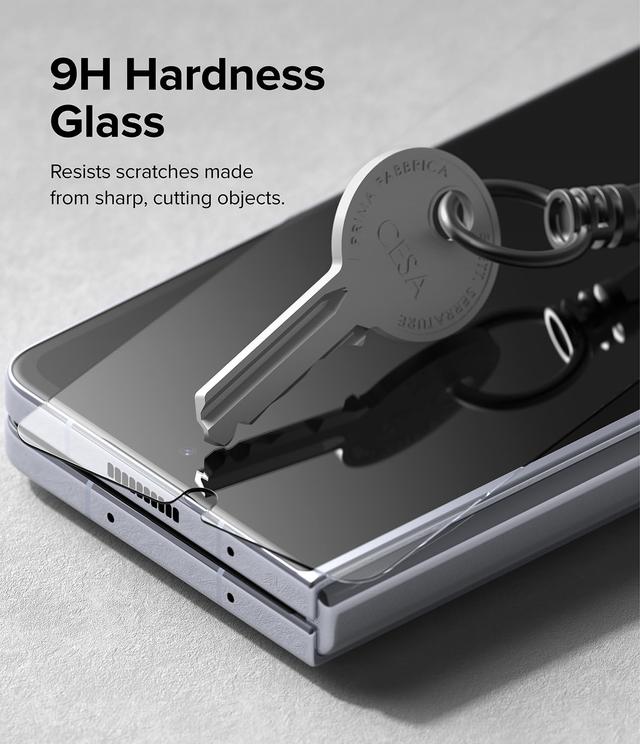 Ringke Cover Display Glass Compatible with Samsung Galaxy Z Fold 5 5G (2023) Screen Protector Tempered Glass 9H Hardness Full Coverage Bubble-free Anti Scratch Protective Film - - SW1hZ2U6MTU5NzEwMA==