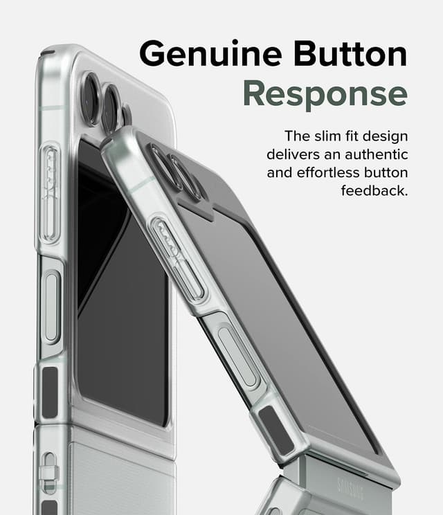 كفر جوال سامسونغ جالاكسي زد فليب 5 لون شفاف مت من رينجكي Ringke Slim Case Compatible with Samsung Galaxy Z Flip 5