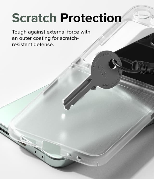 كفر جوال سامسونغ جالاكسي زد فليب 5 لون شفاف مت من رينجكي Ringke Slim Case Compatible with Samsung Galaxy Z Flip 5