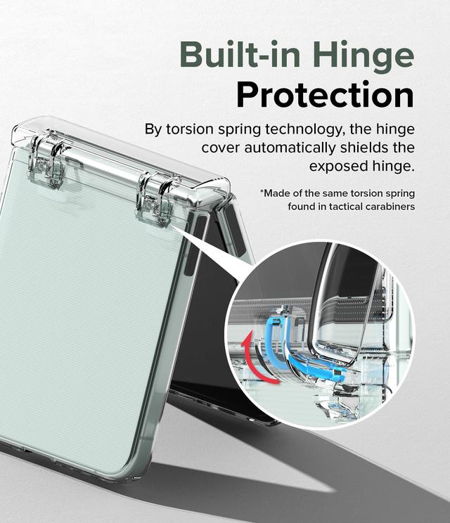 Ringke Slim Hinge Series Hard Cover Compatible with Samsung Galaxy Z Flip 5 Case Ultra-thin Hard PC Transparent Impact Resistant and Durable Protective Phone Case for Z Flip5 5G (2023) - Clear - SW1hZ2U6MTU5NjkwMQ==
